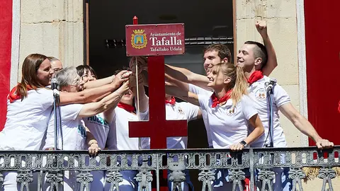 Chupinazo de Tafalla 2019. IÑIGO ALZUGARAY