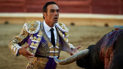 Primera corrida de la feria de Tafalla de 2019 con la ganadería de Las Monjas para los diestros El Cid, Gomez del Pilar y Janito. MIGUEL OSÉS