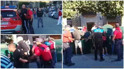 La Policía Foral identifica y detiene a cuatro jóvenes tras el encierro de Tafalla