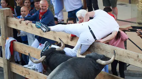 Tercer encierro de las fiestas de Tafalla 2019. PABLO LASAOSA 1