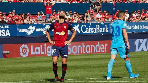 Partido de La Liga Santander entre Osasuna y Eibar disputado en El Sadar. IÑIGO ALZUGARAY