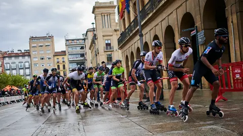 Maratón de patinaje Pamplona-Puente la Reina. PABLO LASAOSA 6