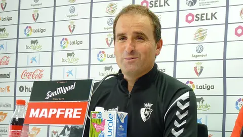 Jagoba Arrasate en rueda de prensa. Navarra.com