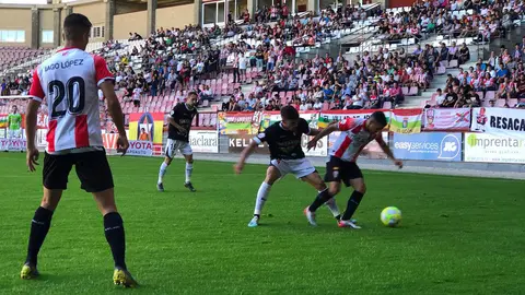 Partido entre la UD Logroñés y el Tudelano en Las Gaunas. @UDLogrones.