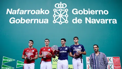 Iribarría-Rezusta se enfrenta a Altuna y Zabaleta en la final de Masters Codere. PABLO LASAOSA 9