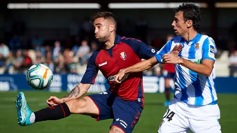 Partido amistoso entre Osasuna y Real Sociedad en las instalaciones de Tajonar. MIGUEL OSÉS