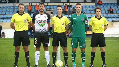 Partido entre el Tudelano y la SD Leioa en la capital ribera. @SDLEIOAoficial.