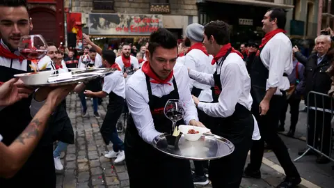 Priemra carrera de barmans organizada por Barmans Navarra en la que compiten personas de todas las comunidades de España. PABLO LASAOSA