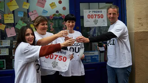 Tercer premio en la administración numero 10 de la calle Aldapa de Pamplona. MIGUEL OSÉS