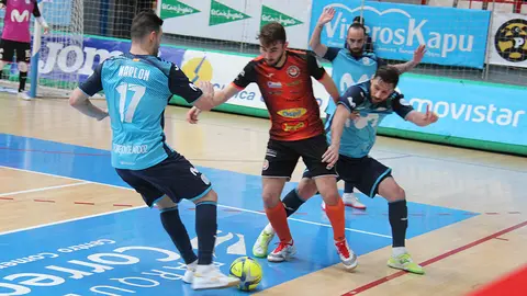 Partido entre el Inter Movistar y el Ribera Navarra en Torrejón de Ardoz, cedida.