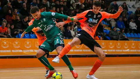Partido de fútbol sala entre el Burela de Lugo y Osasuna Xota. Lnfs.