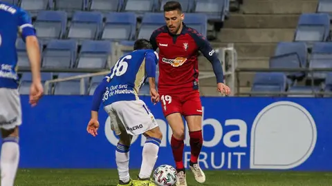Kike Barja durante el partido ante el Recreativo de Huelva. CA OSASUNA