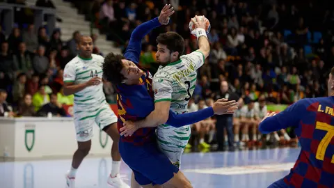 Partido de la Liga Asobal entre Helvetia Anaitasuna y FC Barcelona. IÑIGO ALZUGARAY