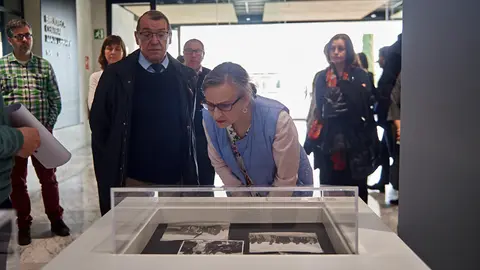 La Universidad de Navarra inaugura una exposición sobre la propaganda en la II Guerra Mundial. MIGUEL OSÉS