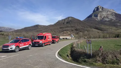 Asistencias en Unanua para atrender el fallecimiento de una persona en el monte Beriáin