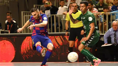 Partido entre FC Barcelona y Osasuna Xota de la Copa de España en Málaga.@FCBfutbolsala.