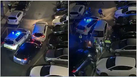 Un hombre detenido en Rentería tras golpear con su coche a agentes policiales.