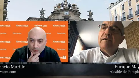 Entrevista con Enrique Maya, alcalde de Pamplona en Navarra.com.
