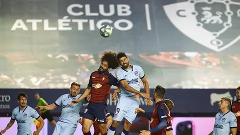 Partido entre Osasuna y Atletico de Madrid correspondiente a la jornada 29 jugado en el estadio de El Sadar de Pamplona. MIGUEL OSÉS