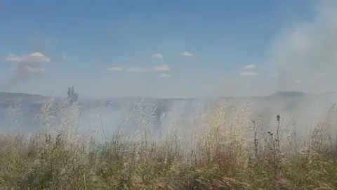 Incendio en Mélida. GUARDIA CIVIL