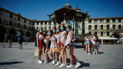 Celebración del primer día de las “no fiestas” de Tudela 2020 por la crisis del coronavirus. PABLO LASAOSA