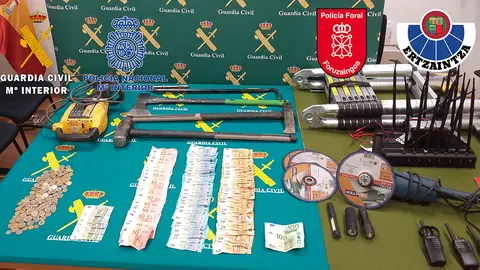 Operación conjunta desarrollada por cuatro cuerpos policiales, entre ellos de Navarra. CEDIDA