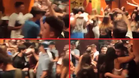 Fiesta en el bar Akelarre de Peralta el fin de semana antes de las 'no fiestas'