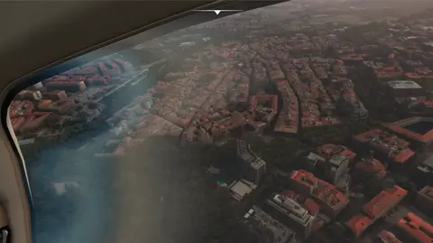 Reconstrucción digital de Pamplona en el videojuego Flight Simulator