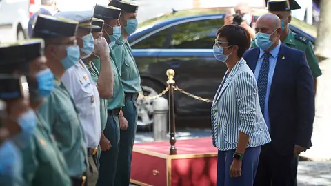 La directora general de la Guardia Civil, María Gámez, visita la Comandancia de Navarra. Mantendrá una reunión con los mandos de la zona, jefe de la comandancia y representantes de todas las escalas. MIGUEL OSÉS