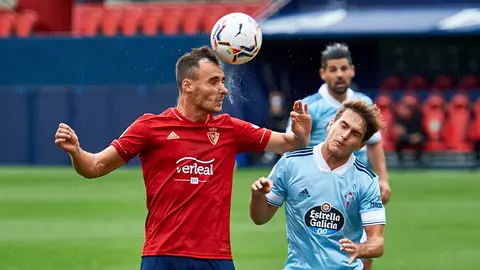 Partido entre Osasuna y Celta correspondiente a la jornada numero 5 jugado en el estadio de El Sadar de Pamplona. MIGUEL OSÉS
