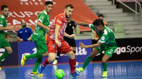 Partido de fútbol sala entre El Pozo Murcia y Osasuna Xota. .@ElPozoMurcia.