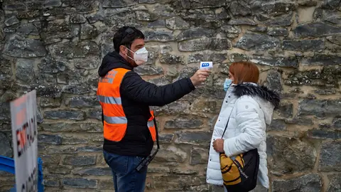 El cementerio de San José en Pamplona el día de todos los santos durante la segunda ola del coronavirus en Pamplona. MIGUEL OSÉS