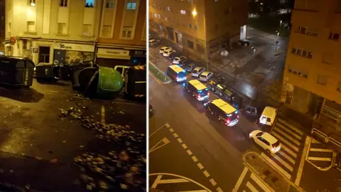 Disturbios en el barrio de la Rochapea e intervención de la Policía Nacional CEDIDAS