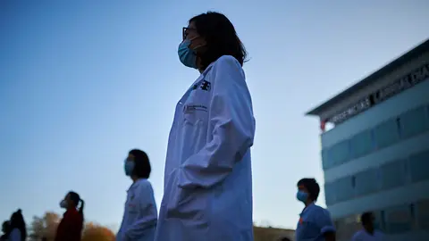 El Gobierno de Navarra concede el premio de la Medalla de Oro a los sanitarios por su labor durante la pandemia del coronavirus. PABLO LASAOSA