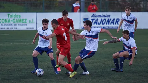 Partido entre Mutilvera y Osasuna Promesas. MIGUEL OSÉS