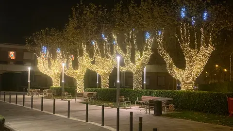 Iluminación navideña 2020 en la Casa de Misericordia de Pamplona. Navarra.com