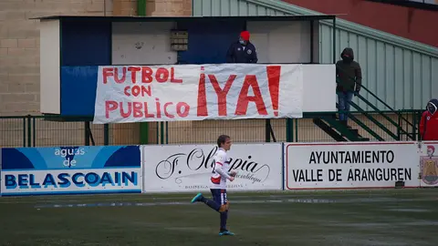 Partido entre Mutilvera y Haro jugado en las intalaciones de Mutilva. MIGUEL OSÉS