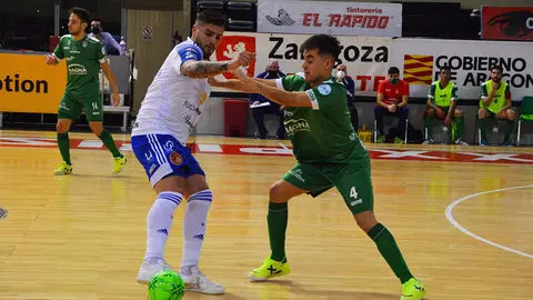 Partido entre el AD Sala Zaragoza y Osasuna Xota. @Xota.es