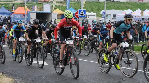 Carrera BTT celebrada el domingo 7 de marzo de 2021 en Caparroso. CEDIDA