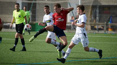 Osasuna Promesas se enfrenta a la Real Unión en Tajonar. PABLO LASAOSA