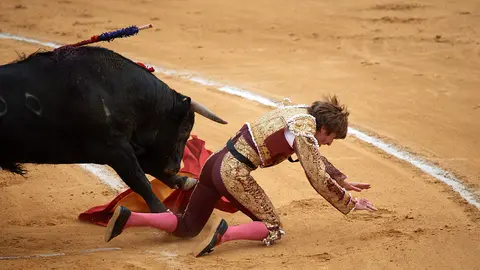 Novillada en la ciudad de Tudela con la ganadería El Canario para los matadores Daniel de la Fuente, Daniel Barbero y Diego García. MIGUEL OSÉS