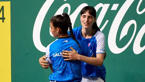 Primer Torneo Comunidad Foral de Navarra de pelota mano celebrado en el Navarra Arena. MIGUEL OSÉS