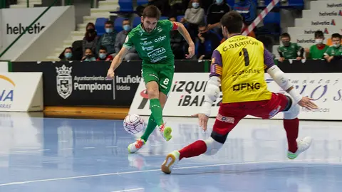 Partido de la Liga Nacional de Fútbol Sala entre Osasuna Magna Xota y Palma Futsal disputado en el pabellón Anaitasuna de Pamplona. IÑIGO ALZUGARAY