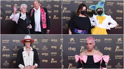 Fotografías de la alfombra roja de los premios Goya.
