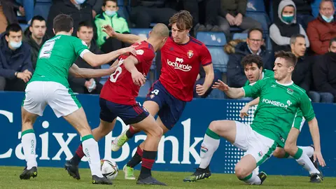 Partido de fútbol correspondiente al grupo 2 de la Segunda RFEF entre Osasuna Promesas y AD San Juan disputado en las instalaciones de Tajonar. IÑIGO ALZUGARAY