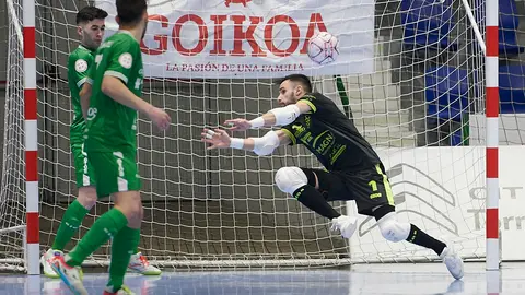 Osasuna Xota se enfrenta a El Pozo Murcia en Pamplona. PABLO LASAOSA