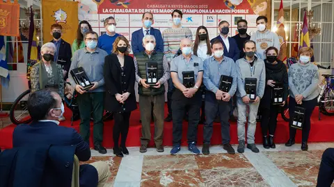Fiesta de clausura y entrega de premios de la Cabalgata 2022 organizada por la Asociación Cabalgata Reyes Magos de Pamplona. IÑIGO ALZUGARAY