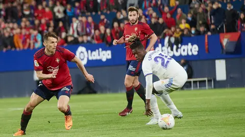 Partido de La Liga Santander entre Osasuna y Real Madrid disputado en el estadio de El Sadar. IÑIGO ALZUGARAY