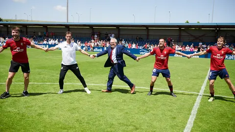Osasuna Promesas se enfrenta al Izarra en Tajonar. PABLO LASAOSA