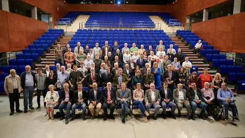 Entrega de los premios de la Federación Navarra de Baloncesto a diferentes personas y entidades. PABLO LASAOSA